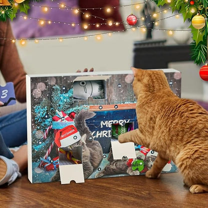 🔥LAST 48 HOURS 49% OFF - 🐱2024 CHRISTMAS COUNTDOWN CAT TOYS ADVENT CALENDAR