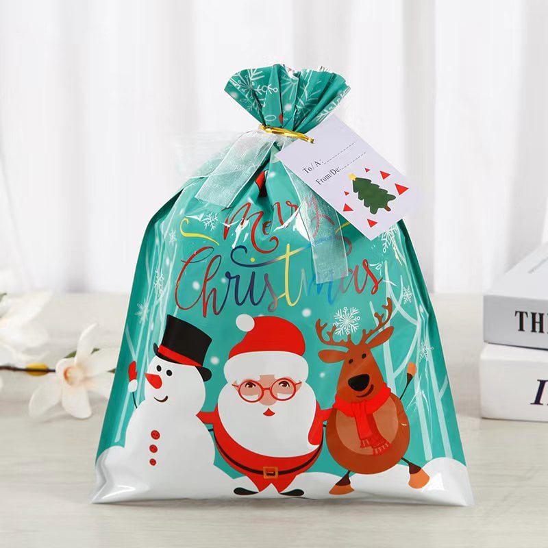 🎄Christmas Sales 49% OFF-Drawstring Christmas Gift Bags (Biodegradable)