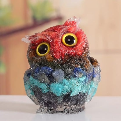 🎄Christmas Flash Sale-50% OFF-Handmade Natural Crystal Gemstone Owl