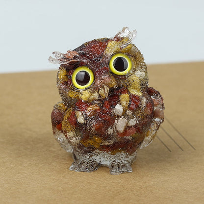 🎄Christmas Flash Sale-50% OFF-Handmade Natural Crystal Gemstone Owl