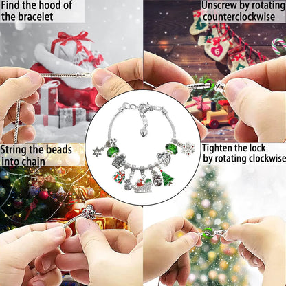 🔥Last Day 50% OFF🎄DIY CHRISTMAS ADVENT CALENDAR BRACELETS KIT-Buy 2 Free Shipping