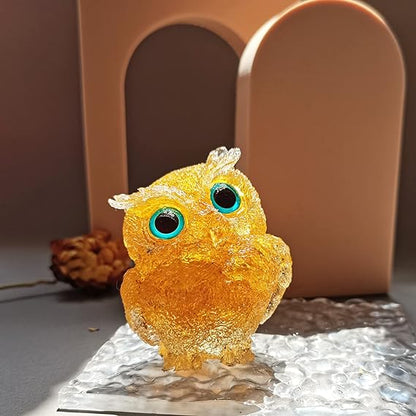 🎄Christmas Flash Sale-50% OFF-Handmade Natural Crystal Gemstone Owl