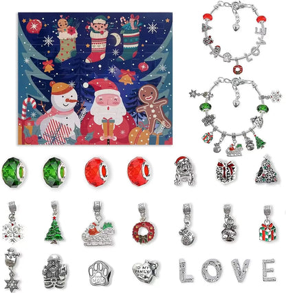 🔥Last Day 50% OFF🎄DIY CHRISTMAS ADVENT CALENDAR BRACELETS SET-Buy 2 Free Shipping