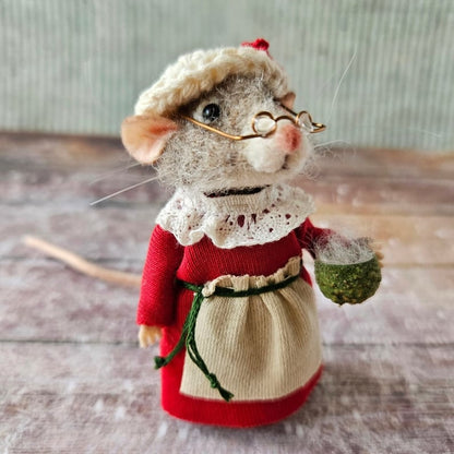 🎅Limited Edition Hot Sale 50% Off - Stuart Little Handmade Cute Needle Felted Mouse