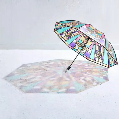 🔥This Week's Special Offer 49% OFF - Vintage Stained Glass Automatic Umbrella