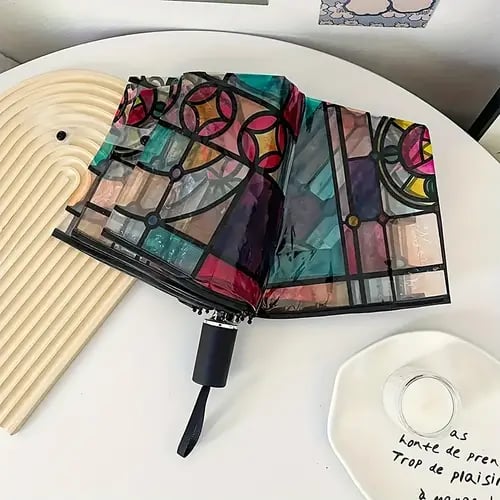 🔥This Week's Special Offer 49% OFF - Vintage Stained Glass Automatic Umbrella