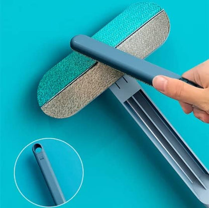 Pet hair cleaning brush.