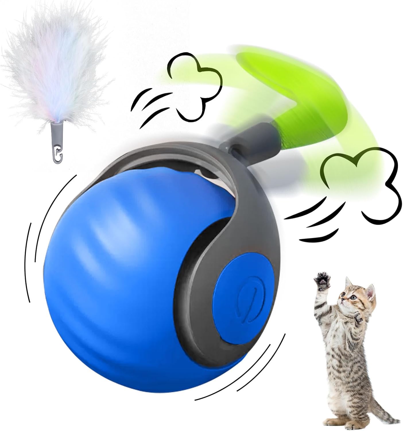 Interactive Rechargeable Cat Toy Ball