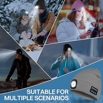 🎄Christmas Sales 60% OFF-2024 LED Bluetooth Beanie