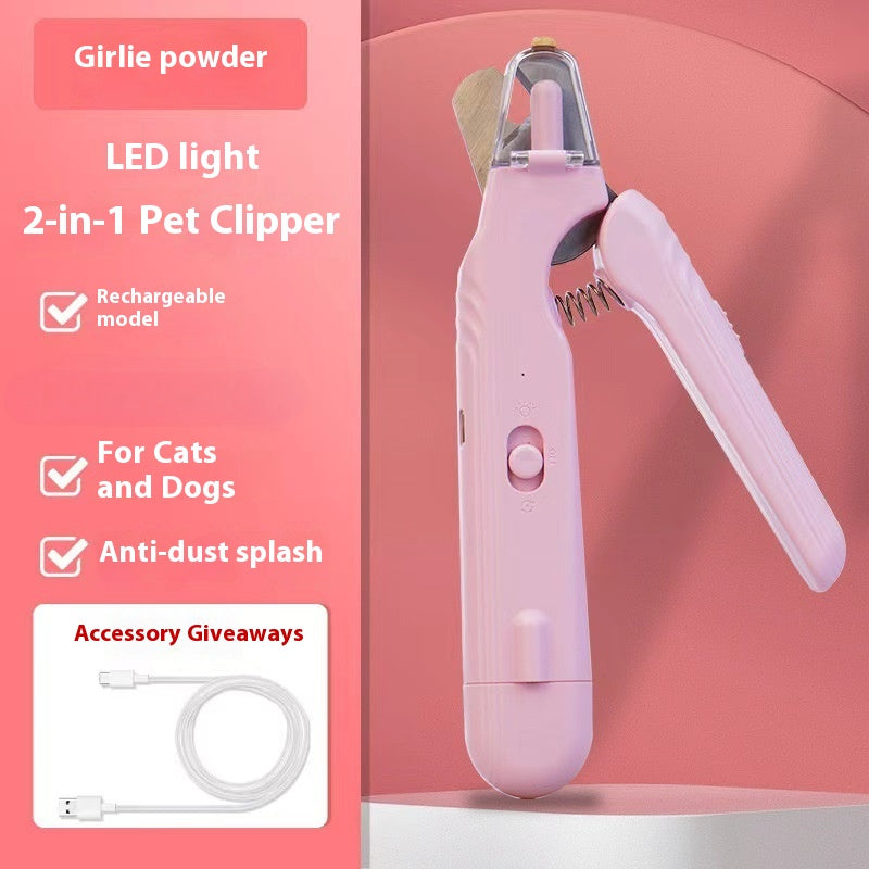 Pet LED nail clipper