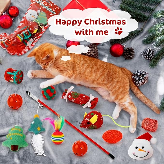 🔥LAST 48 HOURS 49% OFF - 🐱2024 CHRISTMAS COUNTDOWN CAT TOYS ADVENT CALENDAR