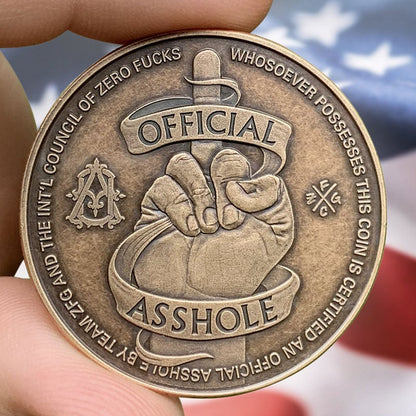 🔥This Week's Special Offer 49% OFF -Funny Official A**hole commemorative medal