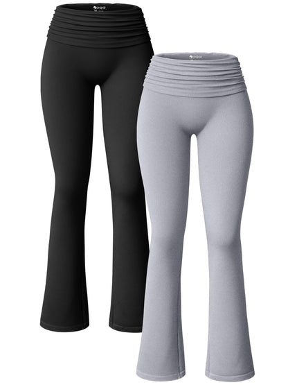 🔥This Week's Special Offer 49% OFF -Fold Over Flared Yoga Pants -Buy 2 Free shipping