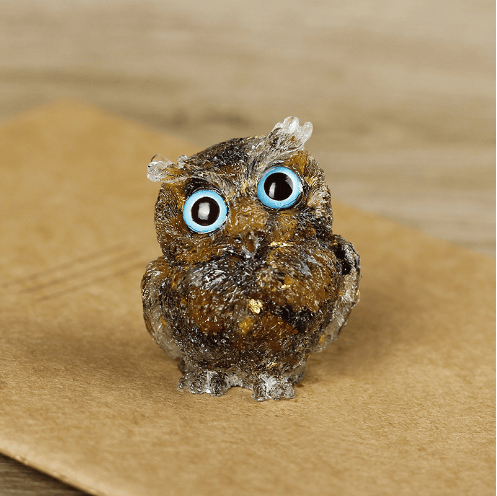 🎄Christmas Flash Sale-50% OFF-Handmade Natural Crystal Gemstone Owl