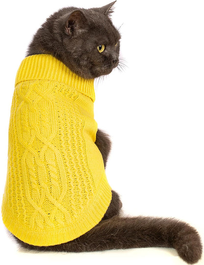 Knitted Sleeveless Cat Sweater