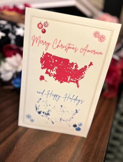 🎄Christmas HOT Sale 49% OFF -2024 Merry Christmas America Card