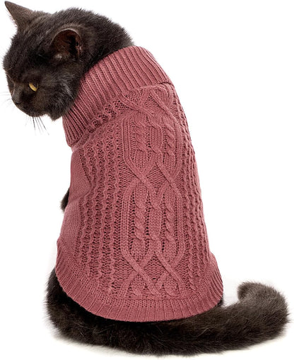 Knitted Sleeveless Cat Sweater