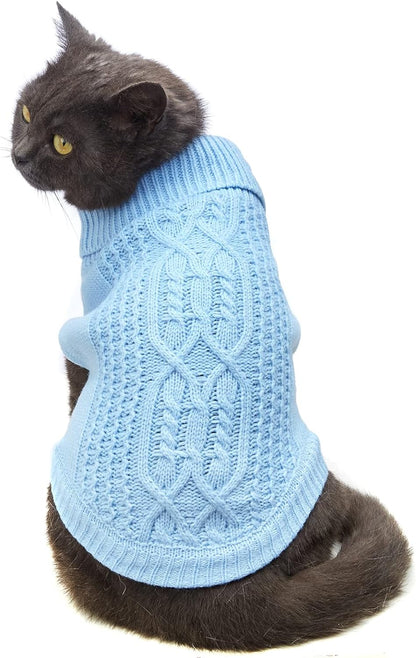 Knitted Sleeveless Cat Sweater