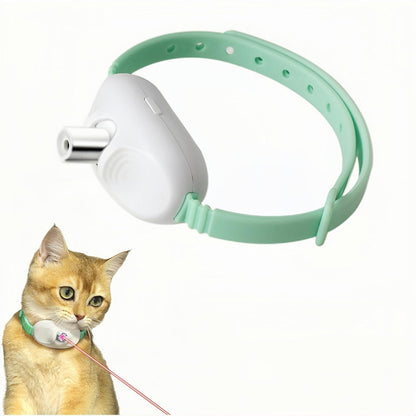 Adjustable Laser Teaser Collar for Cats