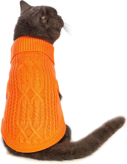 Knitted Sleeveless Cat Sweater