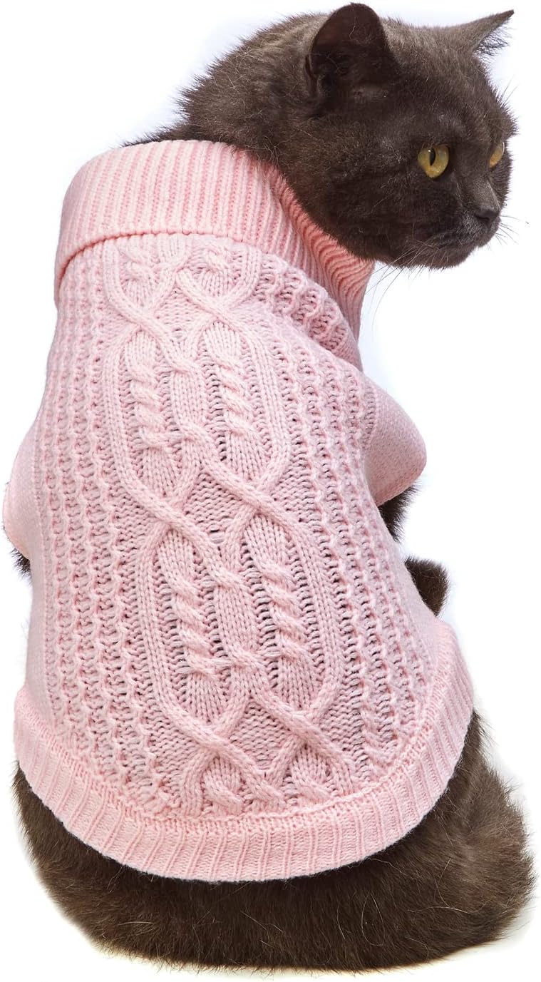 Knitted Sleeveless Cat Sweater