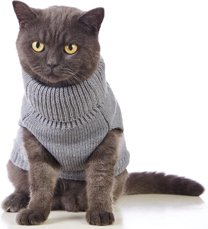 Knitted Sleeveless Cat Sweater