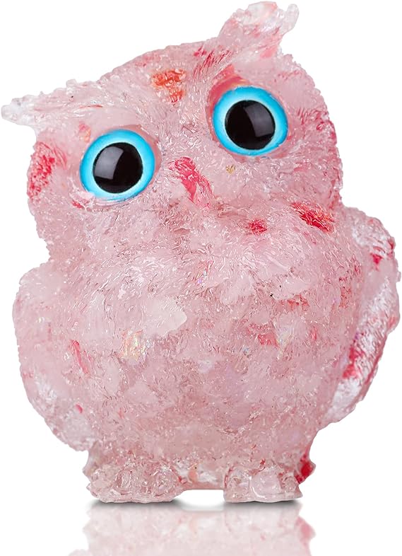 🎄Christmas Flash Sale-50% OFF-Handmade Natural Crystal Gemstone Owl