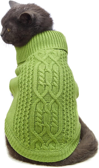 Knitted Sleeveless Cat Sweater