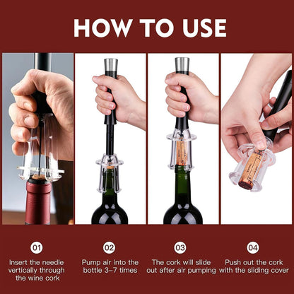 Christmas Hot sale SAVE 49%🎄Air Pump Cork Remover Wine Bottle Opener Set