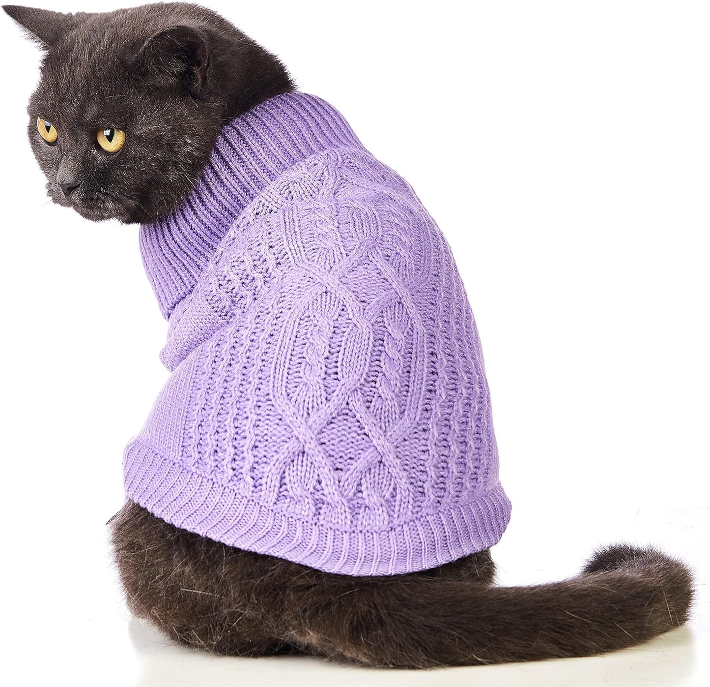 Knitted Sleeveless Cat Sweater