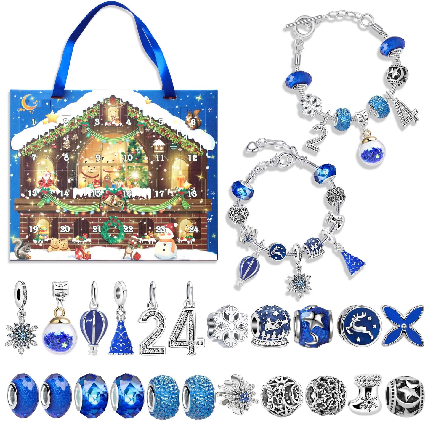 🔥Last Day 50% OFF🎄DIY CHRISTMAS ADVENT CALENDAR BRACELETS KIT-Buy 2 Free Shipping