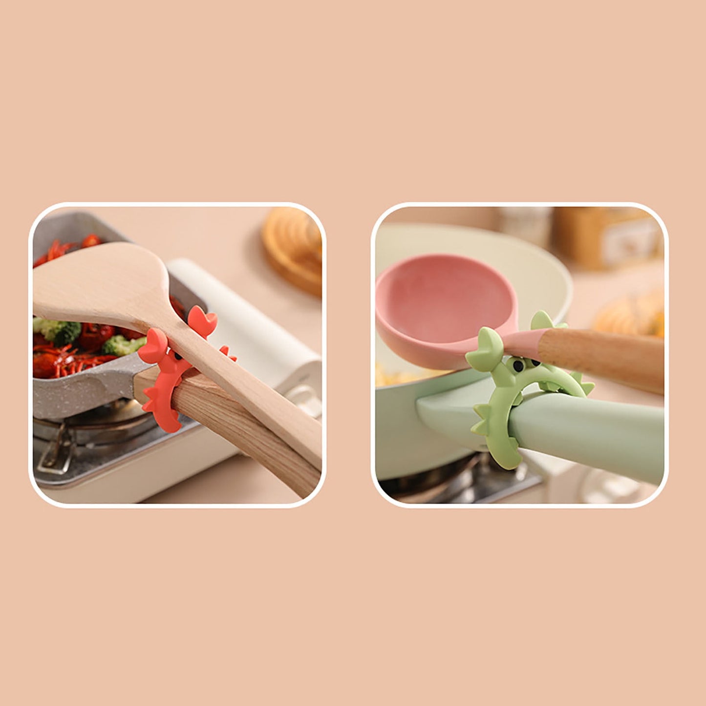 🔥This Week's Special Offer 49% OFF -Crab Silicone Utensil Rest