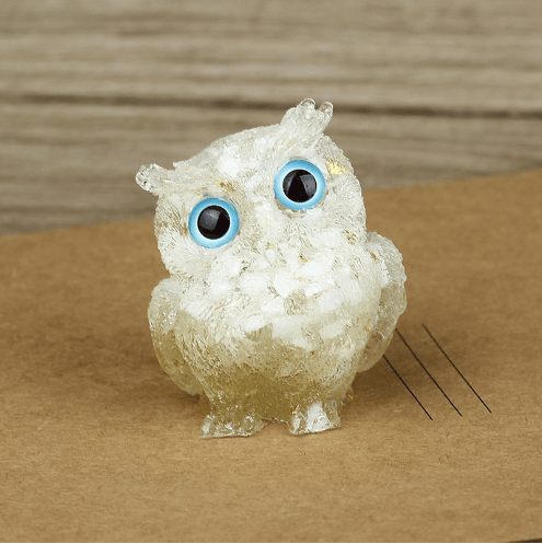 🎄Christmas Flash Sale-50% OFF-Handmade Natural Crystal Gemstone Owl