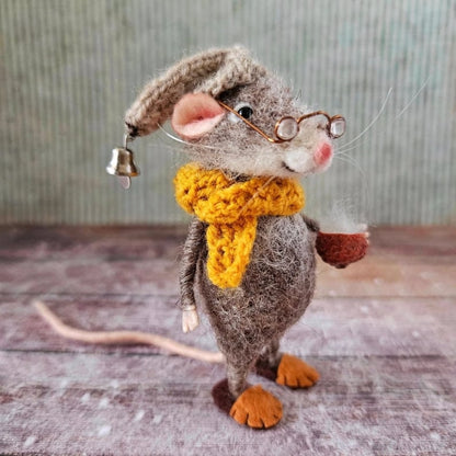 🎅Limited Edition Hot Sale 50% Off - Stuart Little Handmade Cute Needle Felted Mouse