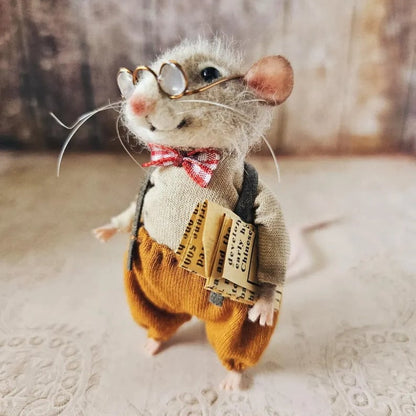 🎅Limited Edition Hot Sale 50% Off - Stuart Little Handmade Cute Needle Felted Mouse