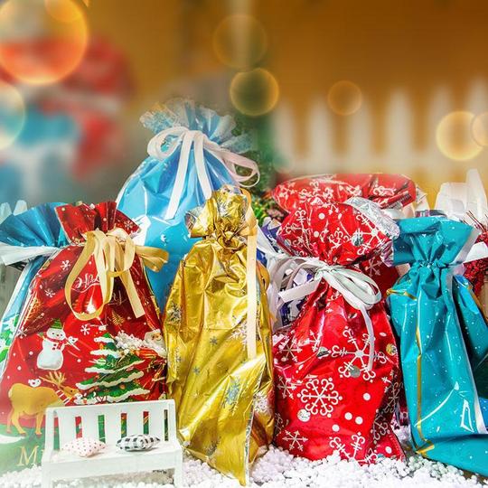 🎄Christmas Sales 49% OFF-Drawstring Christmas Gift Bags (Biodegradable)