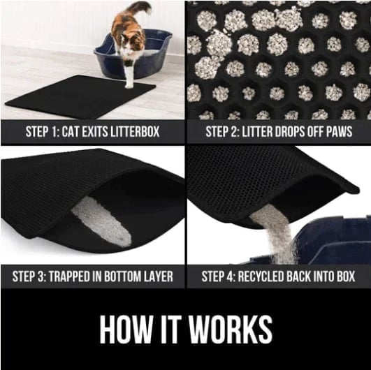 (🔥HOT SALE NOW-49% OFF) Non-Slip Cat Litter Mat