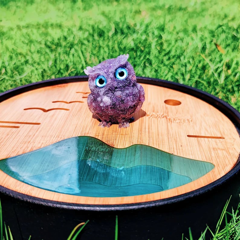 🎄Christmas Flash Sale-50% OFF-Handmade Natural Crystal Gemstone Owl