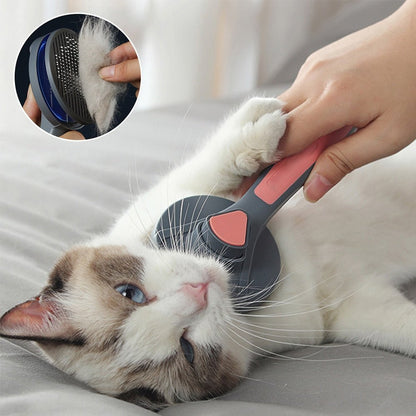 Magic Self Cleaning Cat Brush with Release Button for Long or Short Hair Cats