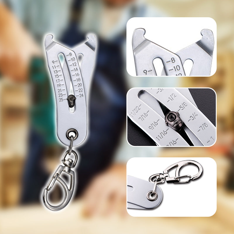 🔥This Week's Special Offer 49% OFF - Precise Thread Size Checker Keychain